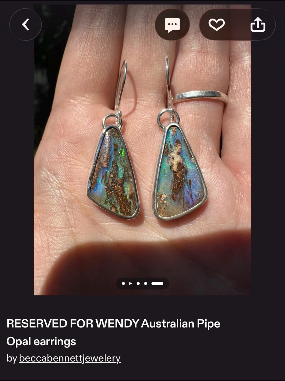 Australian Boulder Opal Charms - Picture 7 of 10
